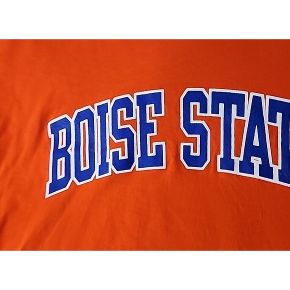Champion Boise‎ State Idaho University Orange Blue Graphic T-shirt Mens Medium - Picture 2 of 6
